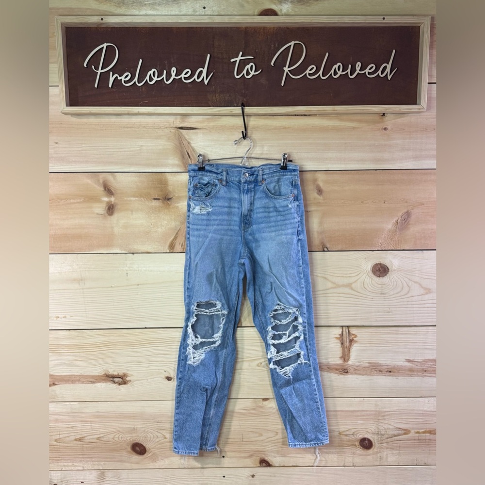 American Eagle Highest Rise Baggy Straight Jeans